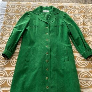 Beautiful vintage ultrasuede Button-Up duster jacket